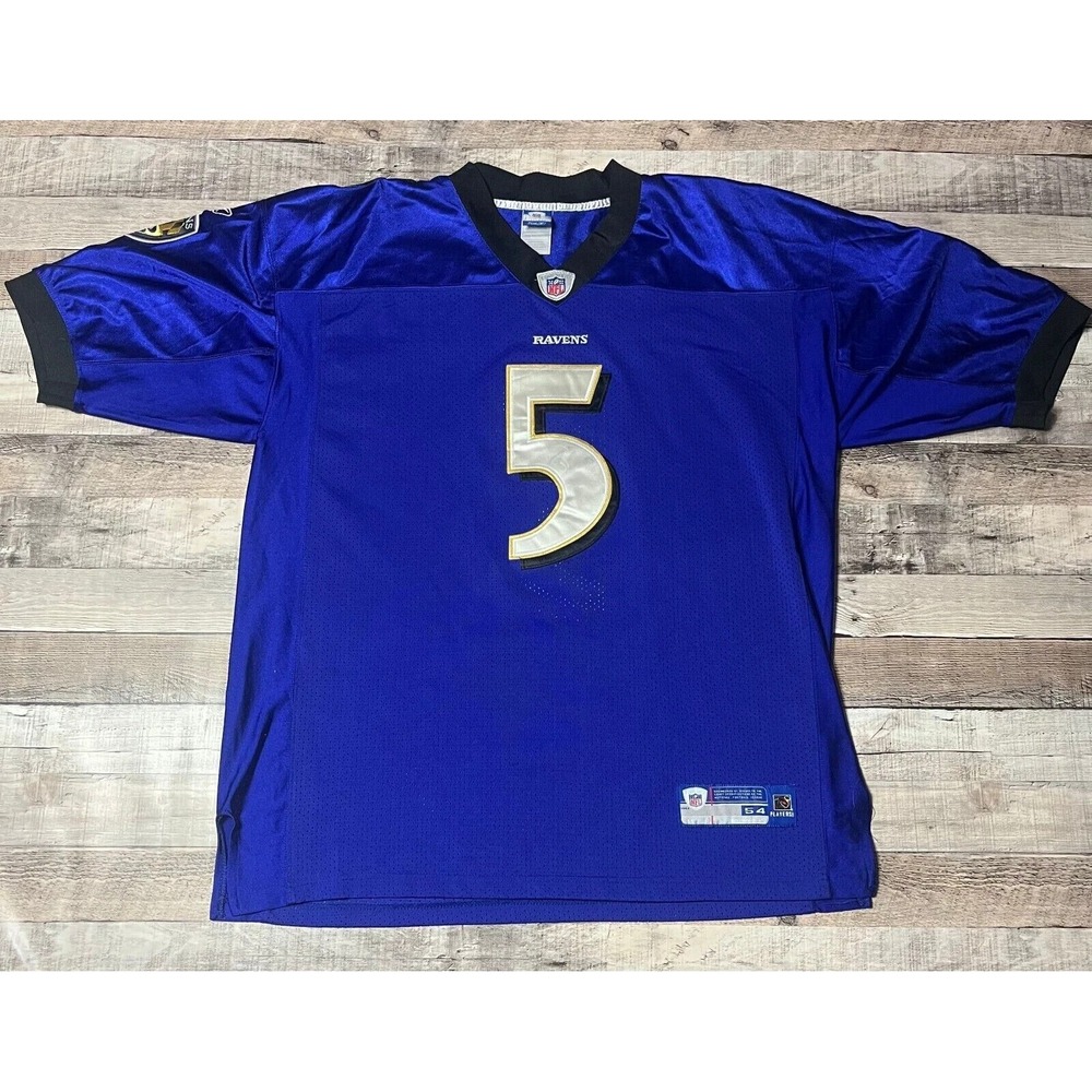 Joe Flacco Jersey Men's Size 54 Purple Reebok Baltimore Ravens NFL Football